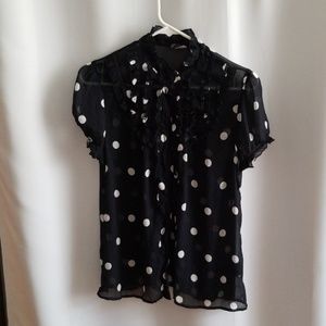 [Divided] Sheer frilly blouse